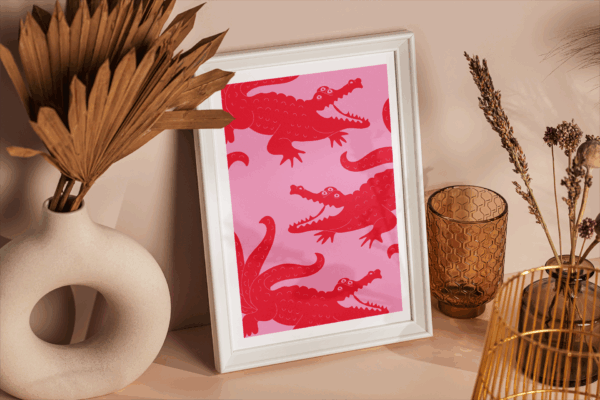 Affiche A4 – Bande de crocos