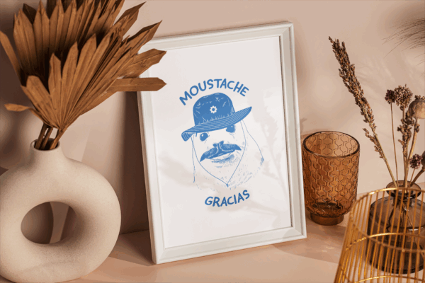 Affiche A4 – Moustache Gracias