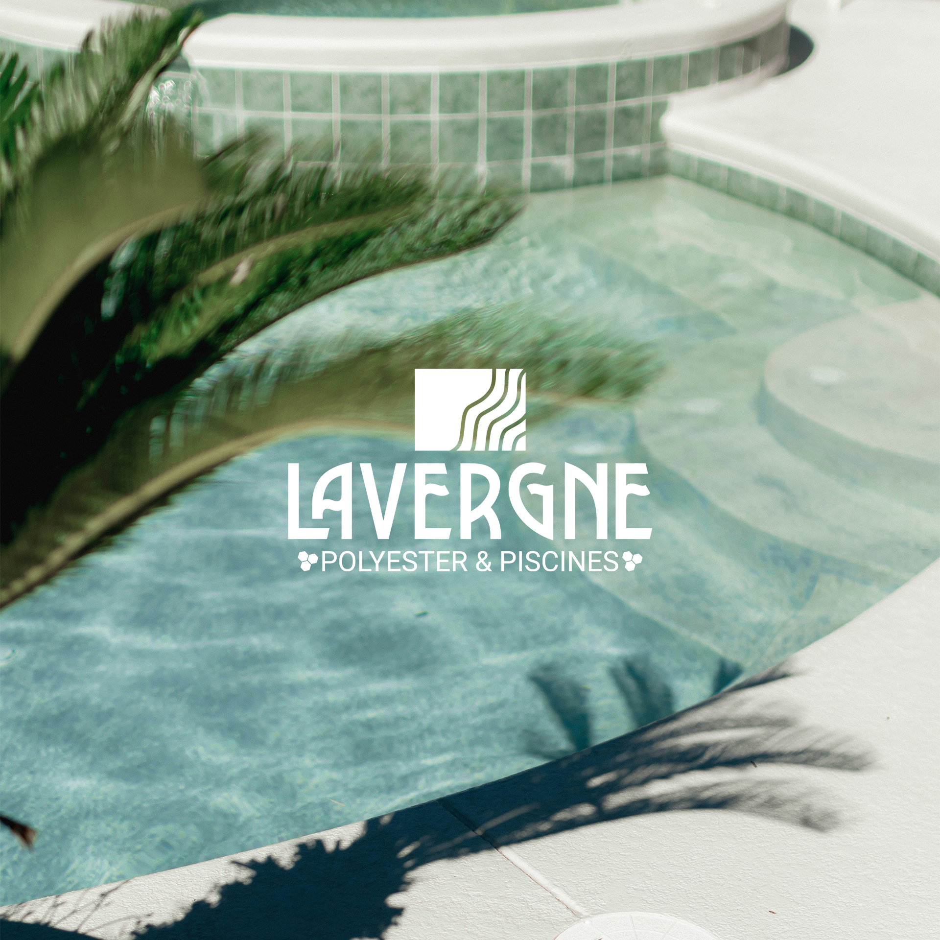 Identité visuelle Lavergne Polyester & Piscines