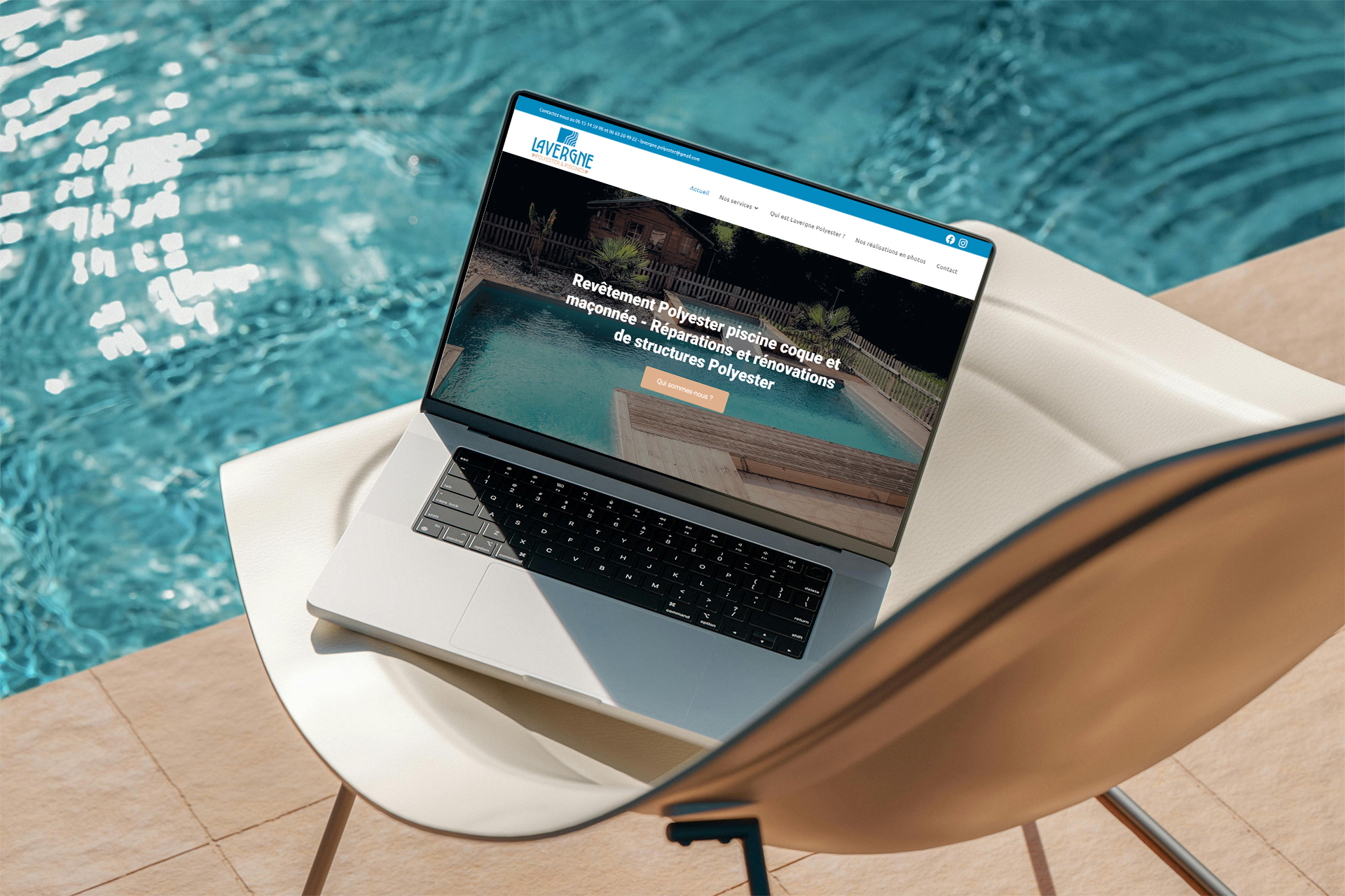 Site internet Lavergne Polyester